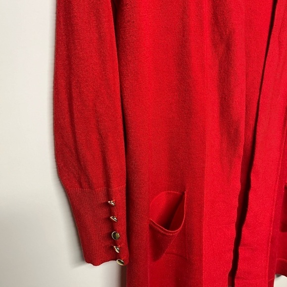 Cardigan Red Sweater - Picture 9 of 12